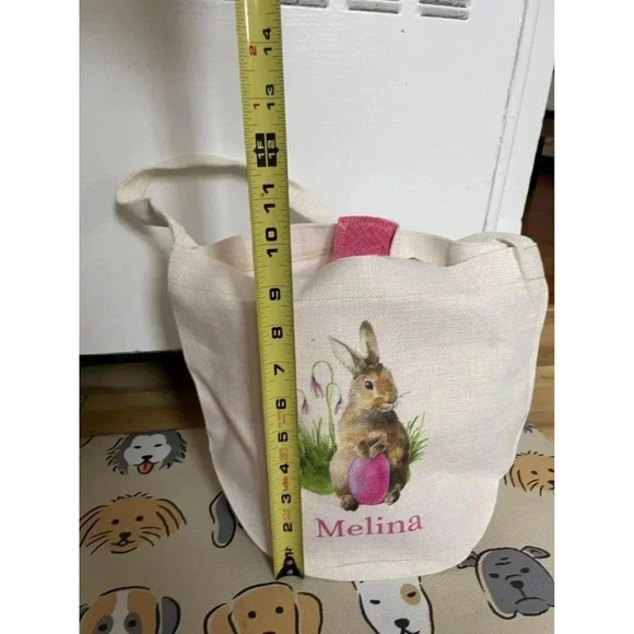 Melina Child’s Easter Bunny Cloth Basket Bag - Picture 4 of 7